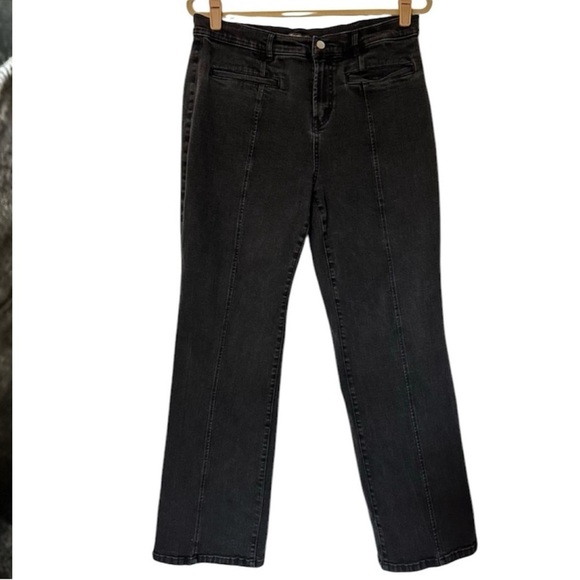 J. McLaughlin Women’s Front Seam Stretch Jeans Black Wash Size 12 - Picture 6 of 6